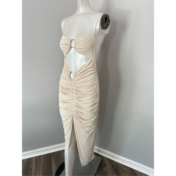 Camila Coelho Yasmeen Midi Dress in Beige - Picture 6 of 10